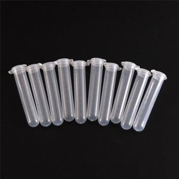 10pcs Micro Plastic Snap Cap Test Tubes for Laboratory Use