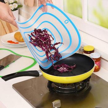 Frosted Plastic Chopping Board - 1pc Non-Slip Kitchen Cutting Board for Vegetables and Meat