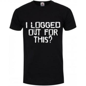Maglietta Nera Mi Sono Disconnesso Grindstore