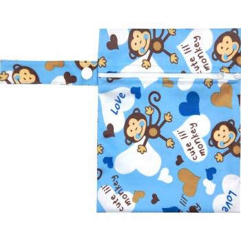 Bolsa Húmeda Reutilizable con Cremallera para Pañales y Almohadillas Menstruales - 16x20cm
