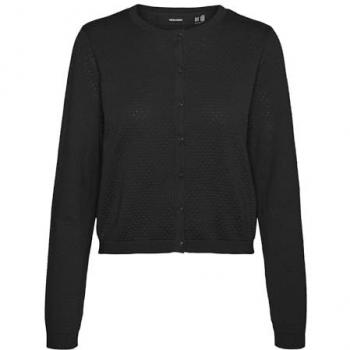 Vero Moda Damen‑Jacke Black Regular Fit – 42 (XL) – Baumwolle