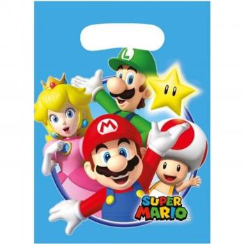 Sacchetti per Festa Super Mario - 8 Pezzi