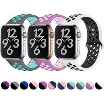 Cinturino Sportivo Silicone Traspirante per Apple Watch 44mm