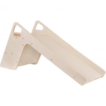 Toboggan KiddyMoon en Bois 2-en-1 pour Bébé - Grand, Naturel
