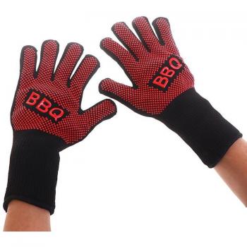 1 Paar BBQ Grillhandschuhe aus Silikon, hitzebeständig bis 1472 ℉
