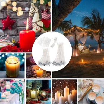 Candle Making DIY Kit - 201 Pieces with Pre-Waxed Wicks and Stickers