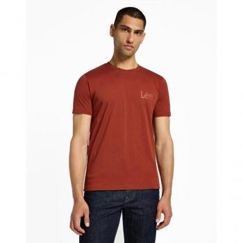 Camiseta de Hombre Lee Marrón Manga Corta