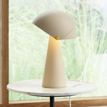 Designer Tischleuchte Align in Beige E27 by Maria Berntsen