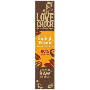 Lovechock Biologische Chocoladereep Salted Pecan 40 gram