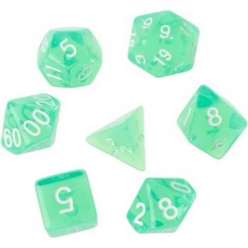 Set de Dados de Juego D20/D12/D10/D8/D6/D4 con Estilo Claro