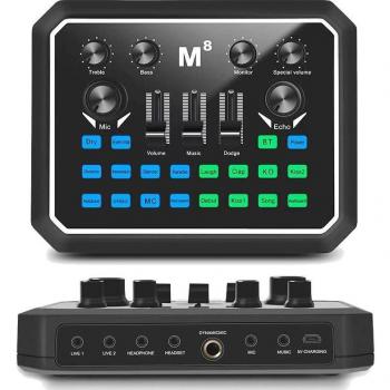 MiCWL Mobile PC Digital Sound Card Audio Mixer with KMS105 e300 Mic