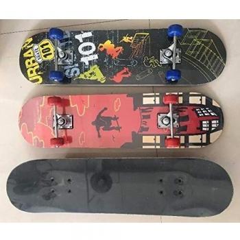 Toinsa - Skateboard in Legno 79 x 20, Multicolore (26-3108S)