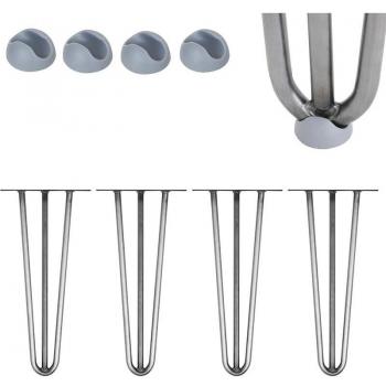 Supporti Gambe Tavolo con Forcine, Set da 4, 36 cm