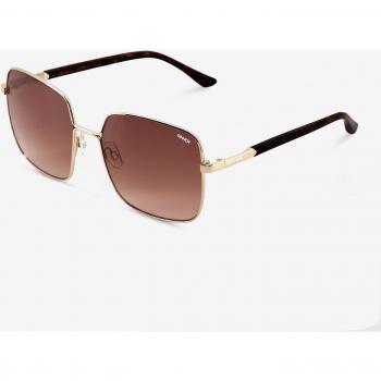 Sinner Madiki - Occhiali da Sole Shiny Gold Metal Gradient Brown/CAT3, taglia UNICA