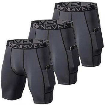 Mallas Cortas ZENGVEE Hombre Running
