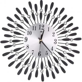 Reloj de pared moderno 15 pulgadas con diamantes brillantes