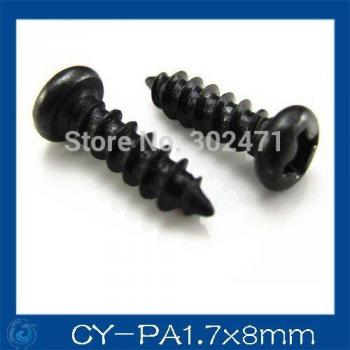 300pcs Round Head Screws for CCTV Cameras, PA1.7 * 8mm
