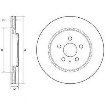 Discos de freno traseros DELPHI BG4643C