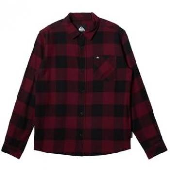 Quiksilver Camicia a maniche lunghe 10 anni in flanella Wine Buffalo Classic