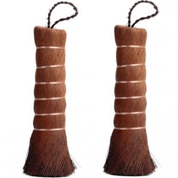 Eco-Friendly Matcha Cleaning Broom Set - Mini Tea Brush for Countertops, 2PCS