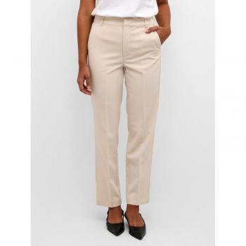 Kaffe Pantaloni Tessuto Sakura 10507770 Écru Regular Fit