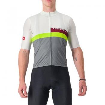 Castelli a blocco maglia maniche corte multicolor