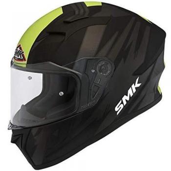 SMK Stellar Trek Motorradhelm Schwarz/Grün S