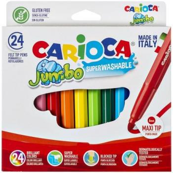Carioca Jumbo Maxi Viltstiften Assorti 24 Stuks