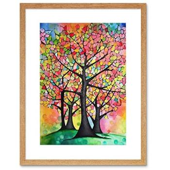 Folk Tree Garden Wall Print
