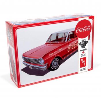 Skill 3 Model Kit 1963 Chevrolet II Nova Wagon Coca-Cola 1/25 Scale AMT