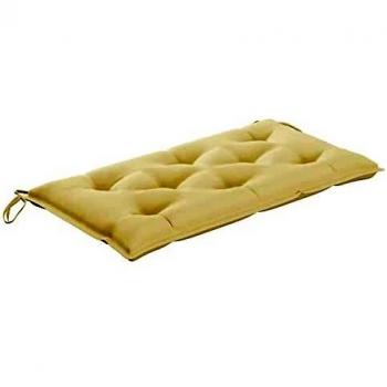 Cuscino per Panca Crema 110x50x7 cm in Tessuto Oxford