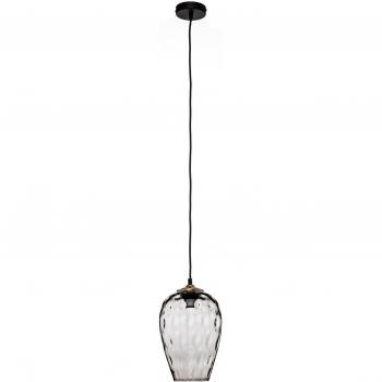 Solbika Smoky Grey Glass Shade Pendant Ø 19cm
