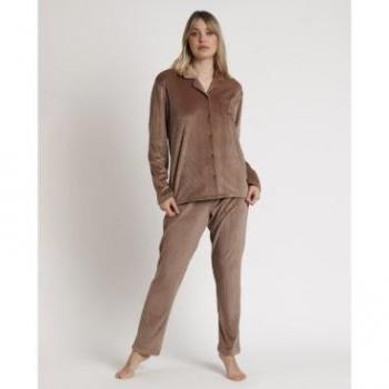 Damen-Pyjama im Streifenlook mit langen Ärmeln Admas Classic Relax Home