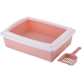 Halbgeschlossener Katzenklo mit Scoop