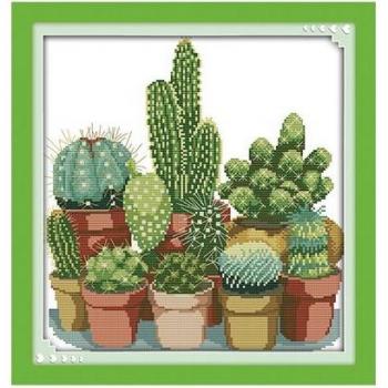 Joy Sunday 14CT Cactus Embroidery Kit