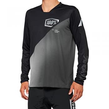 100% R-Core X Maillot vélo Noir Gris taille : L