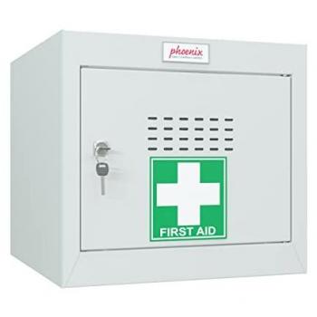 Phoenix MC0344GGK Light Grey Cube Locker with Key Lock - Size 1
