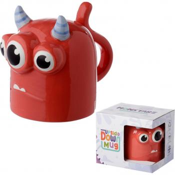 Tazón Monstruo “Monstarz” Cerámica 3D rojo oscuro 15 cm