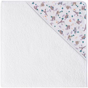 EIFFEL TEXTILE Capa de baño francia 100% algodón malva y naranja