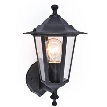 Corniche Black Aluminium E27 Wall Lamp (Lamp Not Included)