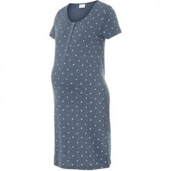 Chemise de nuit de grossesse et d'allaitement Mamalicious Mira étoilée bleu M