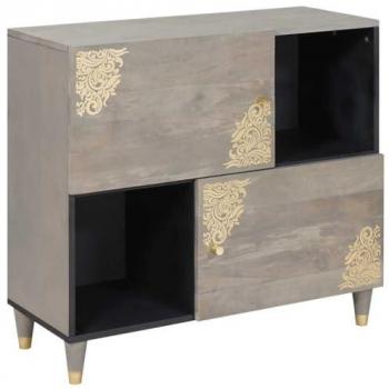 Armadio con mensola grigio oro 80x33,5x75 cm