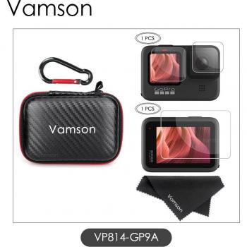 Vamson GoPro Hero 9 Black Protective Case with Lens and Screen Glass