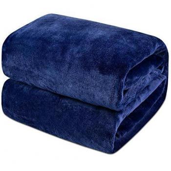 Copriletto Pile Morbidissimo Blu Navy 200x230