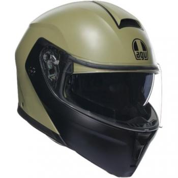 AGV Streetmodular Mono Casco - Negro Verde (2XL)