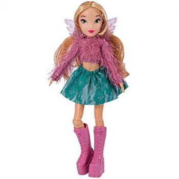 Muñeca articulada Winx básica Bizak hada Flora 24 cm