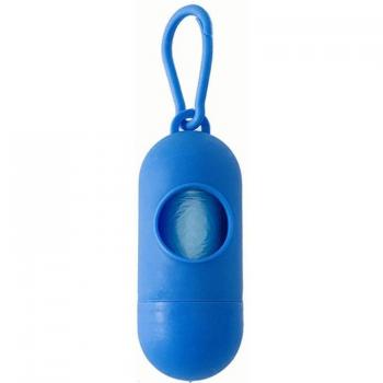 Pill-Shaped Pet Waste Bag Carrier with 1 Roll