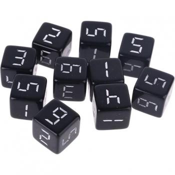 Set de 10 Dados D6 Cuadrados para Club Nocturno