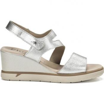 Piel y Plata: Sandalias Abiertas Fluchos Mujer