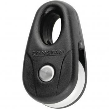 RONSTAN RF13101-2 KITE BLOCK - BLACK WITH WHITE WHEEL (PAIR)